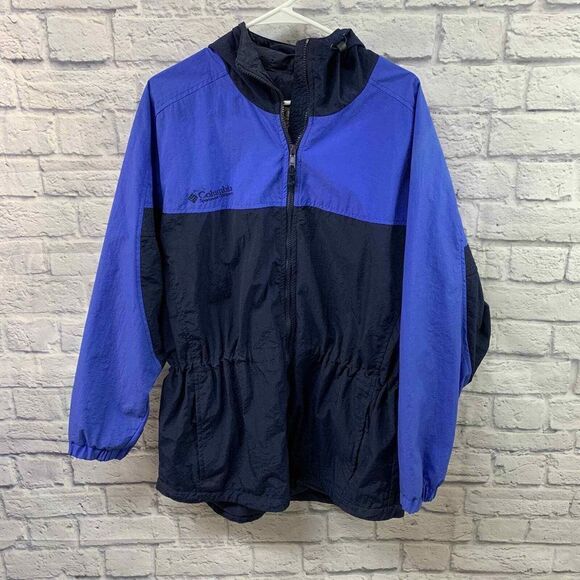 Columbia‎ Blue Jacket with Cinch Waist Size Large - Picture 1 of 5